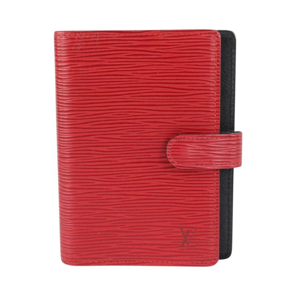 Louis Vuitton Red Epi Leather Small Ring Agenda PM